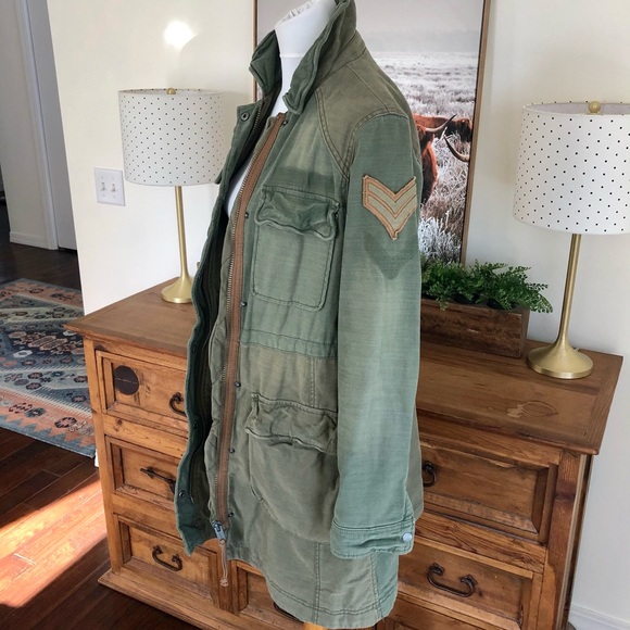 Free People Colorblock Army Plaid Military Parka - Picture 12 of 16